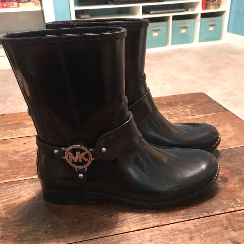 Michael Kors Fulton Harness (Short) Navy Rainboots